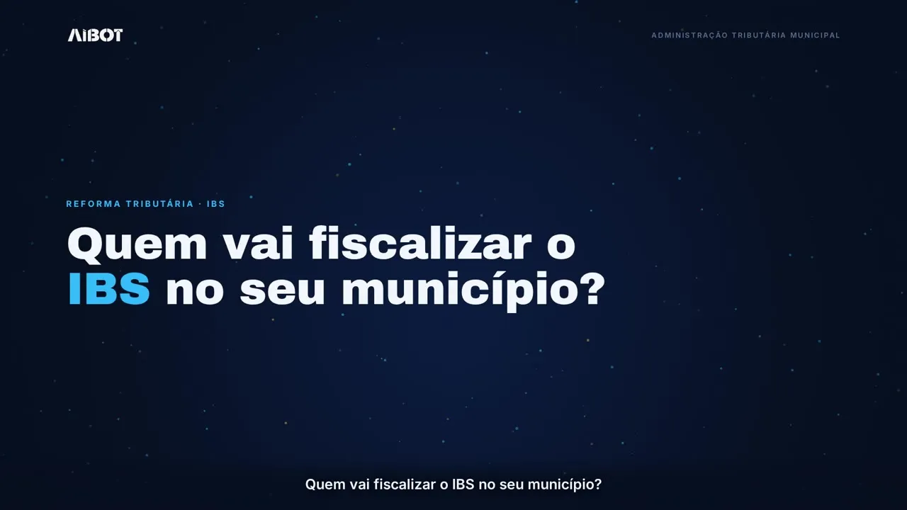 Vídeo de abertura do curso de IA na administração tributária municipal